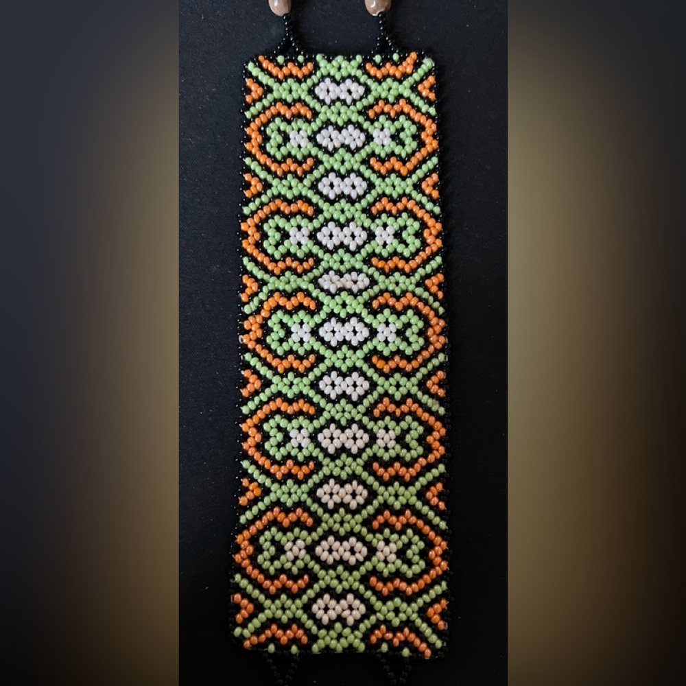 New handmade shipibo beaded bracelet unisex